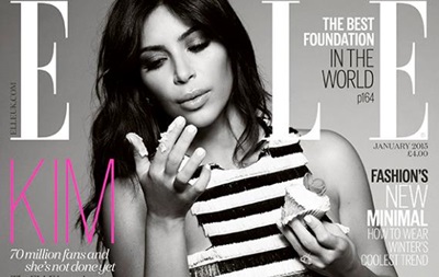 Ким Кардашьян снялась для британского Elle