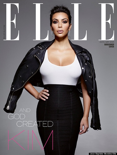 Ким Кардашьян снялась для британского Elle