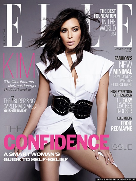 Ким Кардашьян снялась для британского Elle
