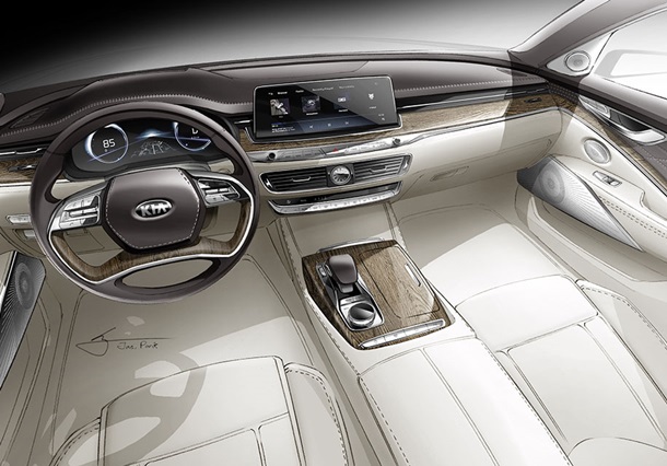 Появилось изображение нового седана Kia K900