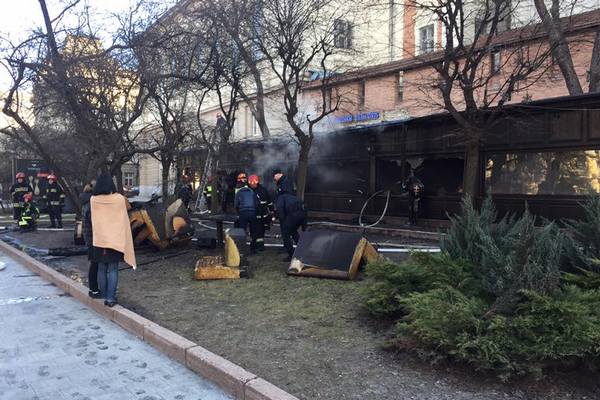 В центре Львова горело сразу два ресторана (фото, видео)