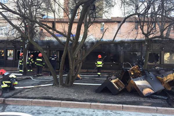 В центре Львова горело сразу два ресторана (фото, видео)