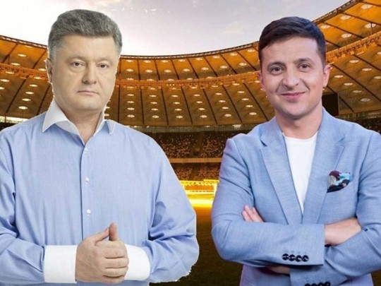 Битва, которая войдёт в историю: появился мощный трейлер дебатов между Порошенко и Зеленским на НСК Олимпийский