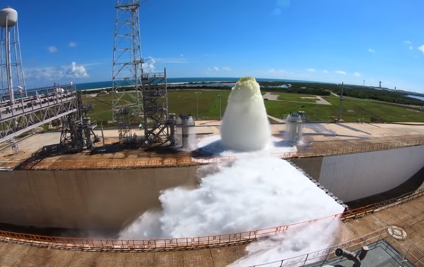 NASA показало, как на стартовой площадке убивают шум ракет