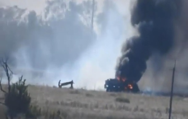 Опубликовано видео ракетной атаки на грузовик ВСУ