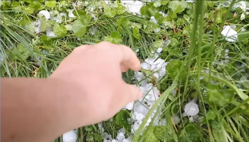 Село под Тернополем засыпало крупным градом: в сети показали фото и видео