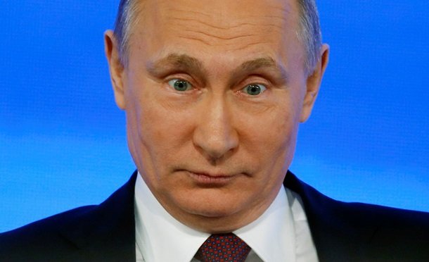 Супермен. Пресс-конференция Путина в фото