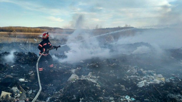 У Чернівецькій області зайнялося сміттєзвалище