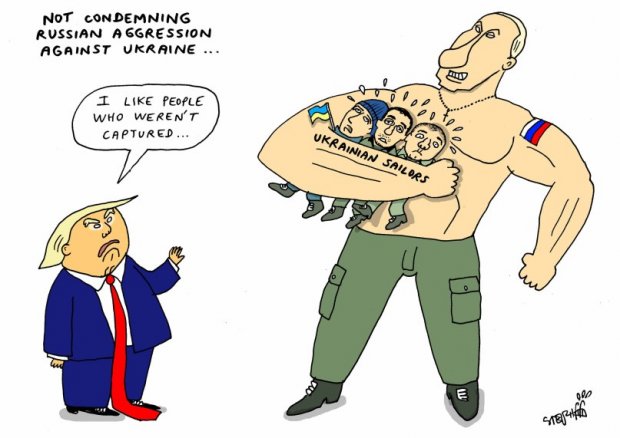 Українські моряки в полоні Росії: американський журнал опублікував влучну карикатуру на Путіна