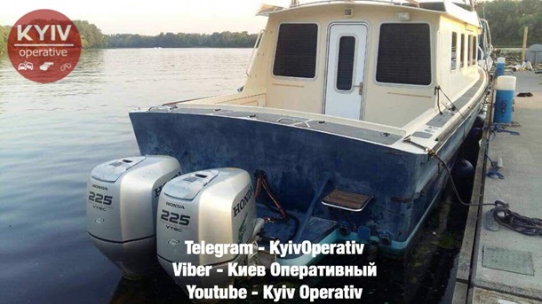 В Киеве из яхт-клуба угнали катер