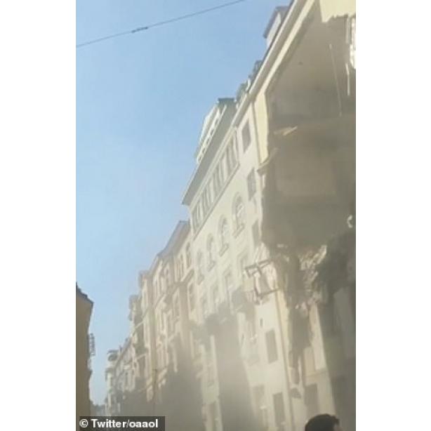 В результате мощного взрыва в Вене на прохожих обрушился пятиэтажный дом: первые фото