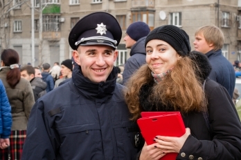 В Николаеве приняла присягу новая патрульная полиция