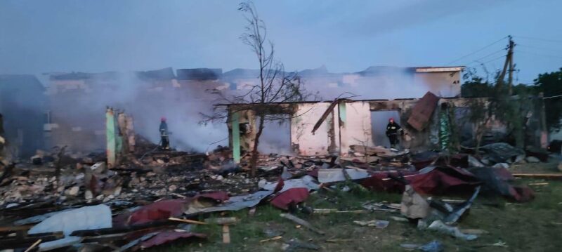Внаслідок атаки дронів на&nbsp;Київщині пошкоджено приватні будинки, а&nbsp;на&nbsp;Одещині зруйновано базу відпочинку (фото)