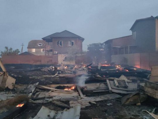 Внаслідок атаки дронів на&nbsp;Київщині пошкоджено приватні будинки, а&nbsp;на&nbsp;Одещині зруйновано базу відпочинку (фото)