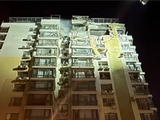 У&nbsp;Києві під час нічної атаки ворога постраждала багатоповерхівка, в&nbsp;якій мешкає родина гравця збірної України з&nbsp;футболу (фото, відео)