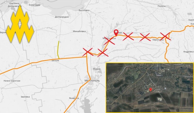 Партизани пустили під укіс військовий ешелон окупантів під Бердянськом