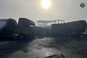 Ночной дроновый удар по Одесчине: горелая автостоянка, есть погибшие (обновлено)
