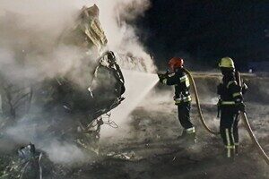 Ночной дроновый удар по Одесчине: горелая автостоянка, есть погибшие (обновлено)