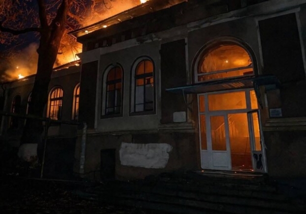 В Одесской области загорелся лицей: огонь охватил большую площадь
