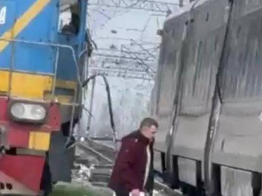 Інтерсіті зіткнувся з&nbsp;тепловозом у&nbsp;Вінницькій області: подробиці (фото, відео)