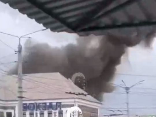 Росіяни вдарили по&nbsp;залізничному вокзалу Кривого Рогу (відео)