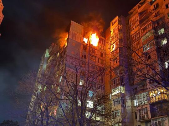 Нічна атака ворога: руйнування у&nbsp;Харкові та&nbsp;Сумах, в&nbsp;Одесі горіли висотки (фото, відео)
