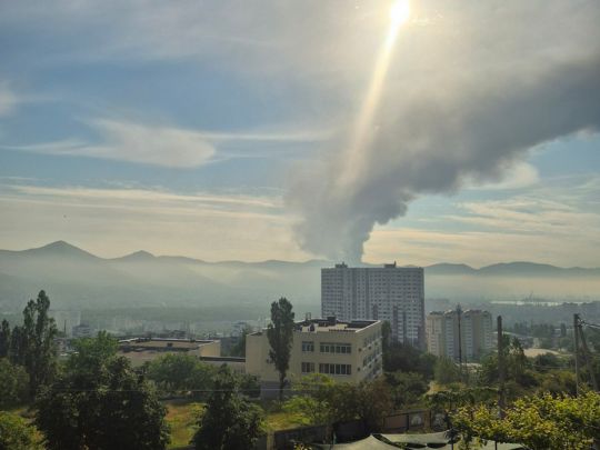 У&nbsp;Новоросійську горить найбільше на&nbsp;Північному Кавказі нафтосховище (відео)